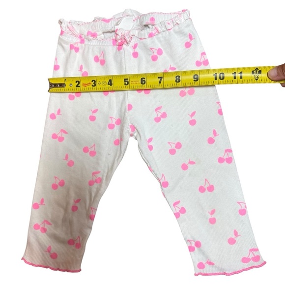 Zara Baby Girls Cherry Print Ribbed Cotton Leggings-Size 18-24 months - Picture 6 of 7